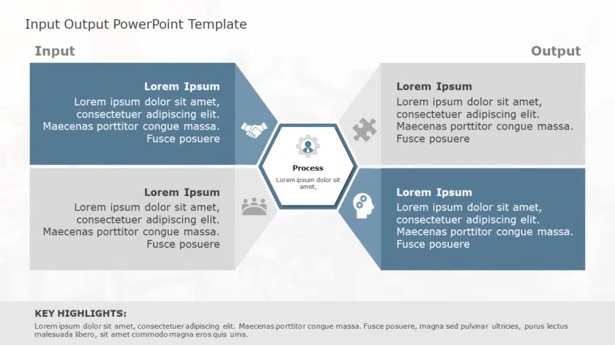 Input Output 85 PowerPoint Template