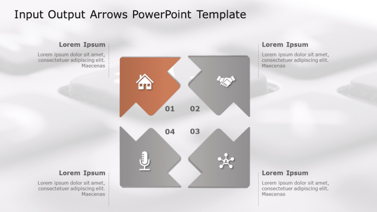 Input Output Arrows PowerPoint Template & Google Slides Theme