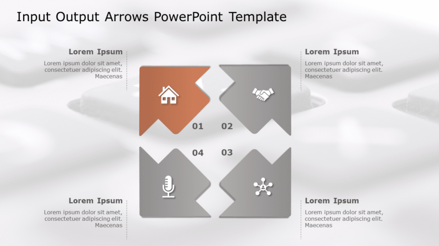 Input Output Arrows PowerPoint Template