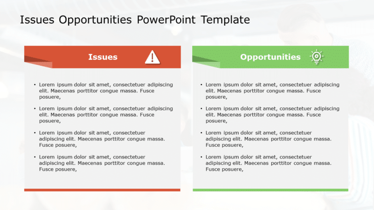 Issues Opportunities 100 PowerPoint Template & Google Slides Theme