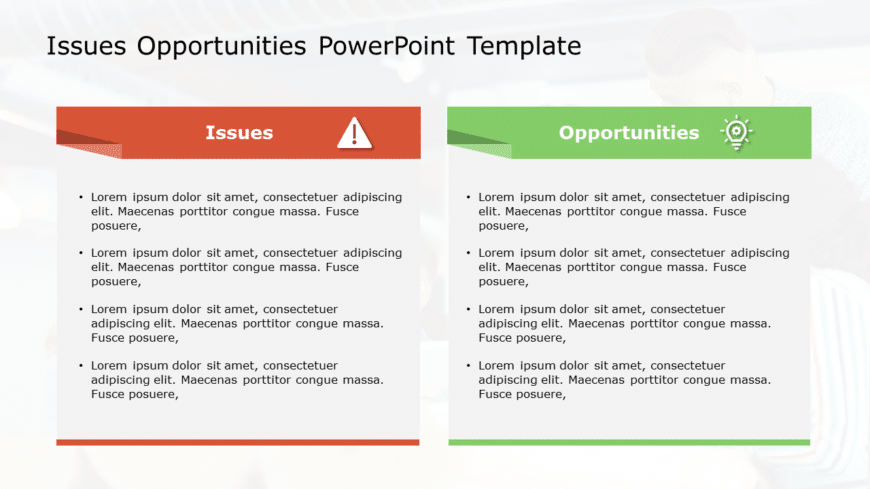 Issues Opportunities 100 PowerPoint Template