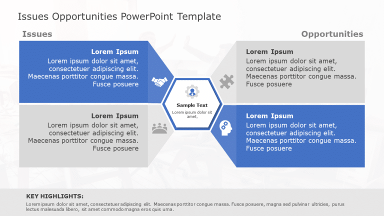 Issues Opportunities 94 PowerPoint Template & Google Slides Theme