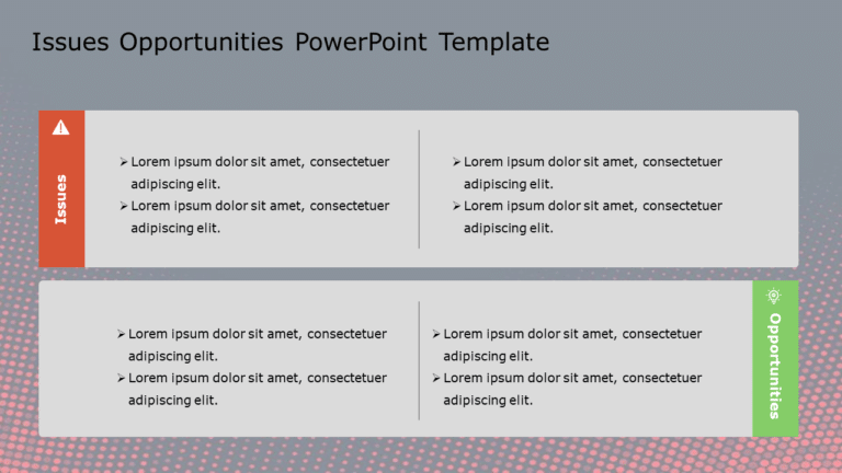 Issues Opportunities 96 PowerPoint Template & Google Slides Theme