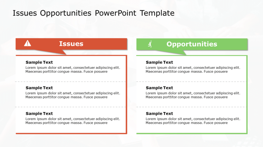 Issues Opportunities 97 PowerPoint Template