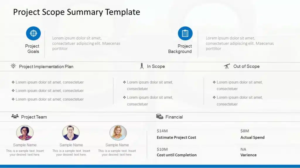 Project Scope Templates 