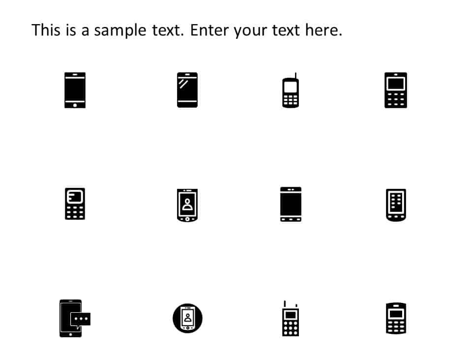 Mobile Icons PowerPoint Template