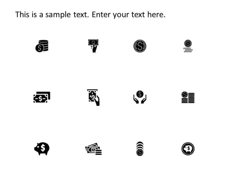 Money Icons PowerPoint Template