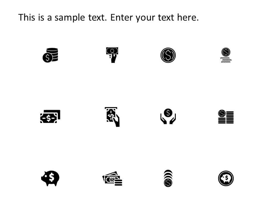 Money Icons PowerPoint Template
