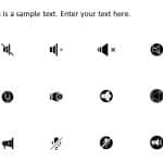 Mute Icons PowerPoint Template