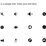 Mute Icons PowerPoint Template & Google Slides Theme