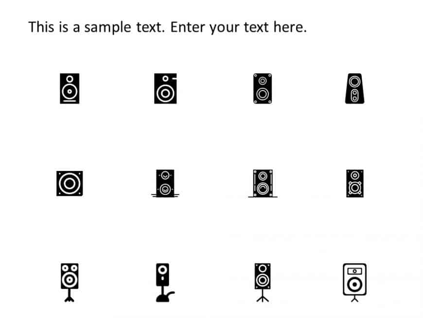 Speaker Icons PowerPoint Template