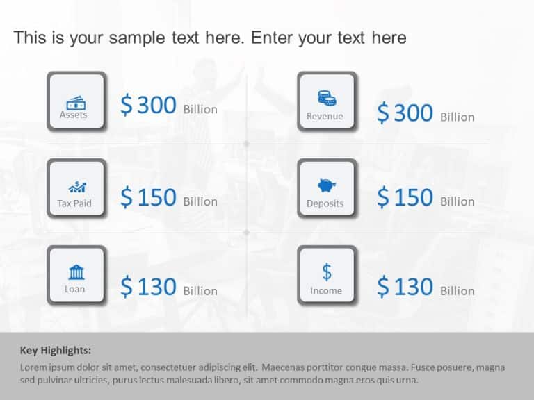 Assets Revenue Summary PowerPoint Template & Google Slides Theme