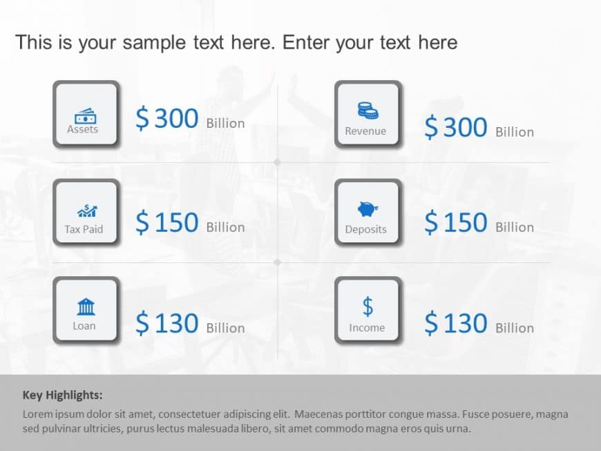 Assets Revenue Summary PowerPoint Template