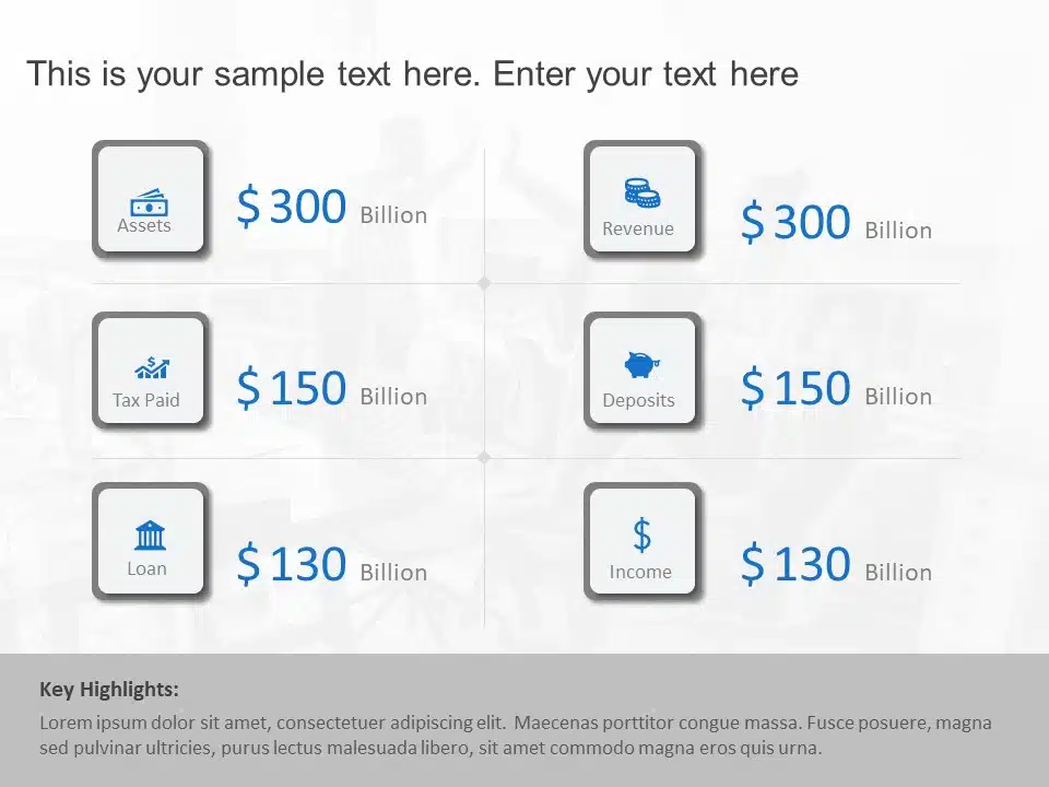 Assets Revenue Summary PowerPoint Template & Google Slides Theme