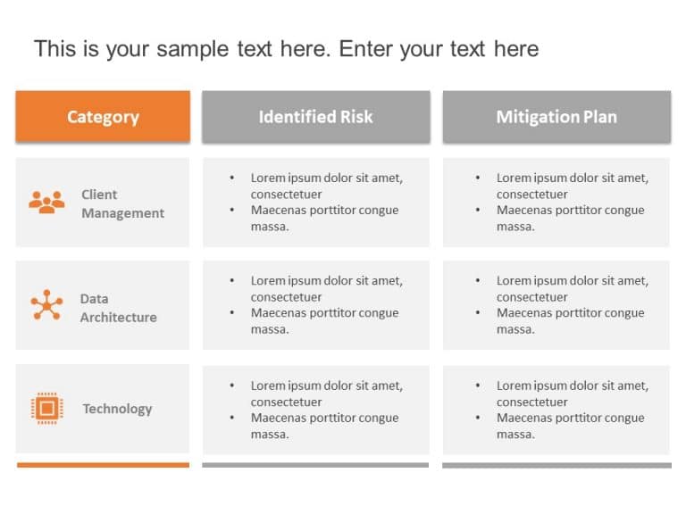 Project Mitigation Plan Detailed PowerPoint Template & Google Slides Theme