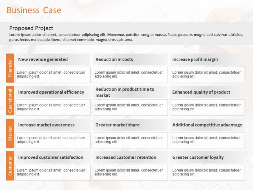 Business Case Summary PowerPoint Template