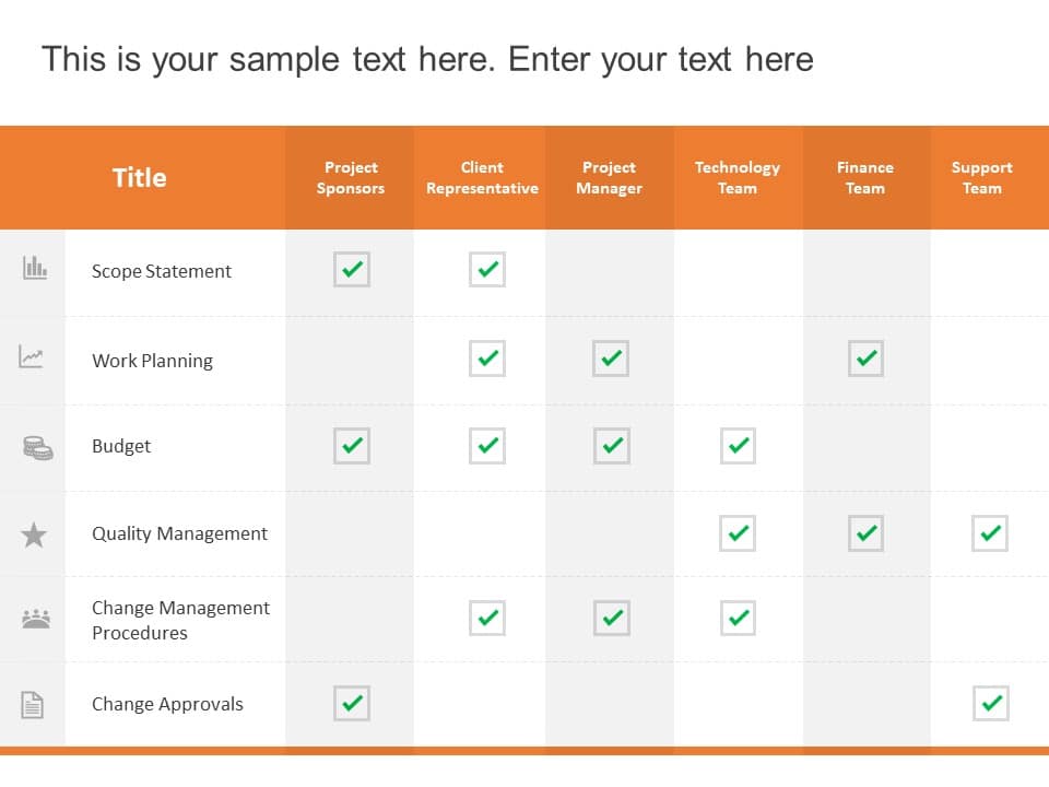 Roles and Responsibilities PowerPoint Template