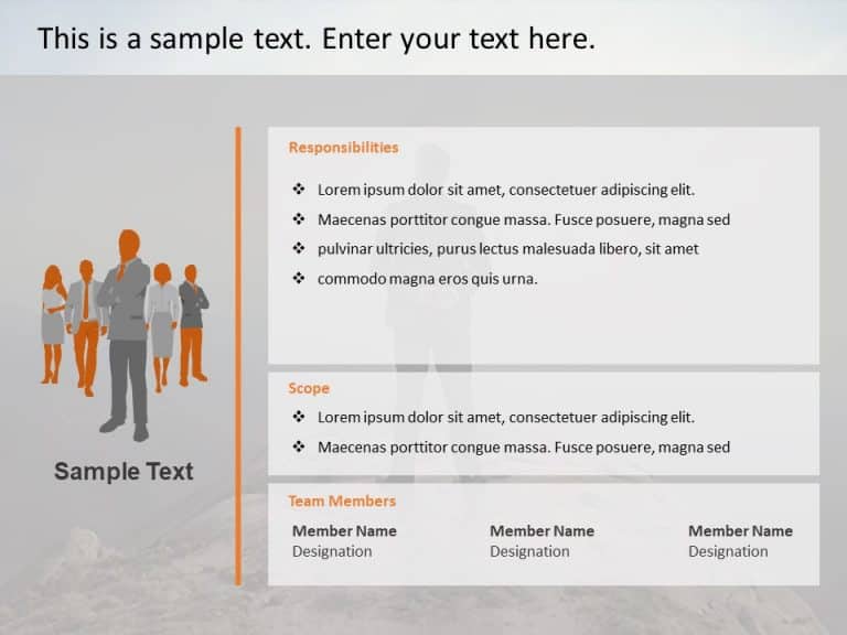 Leadership Team Structure PowerPoint Template & Google Slides Theme