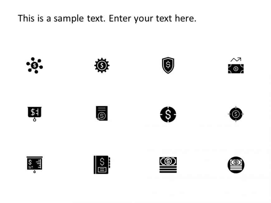 Financial Icons PowerPoint Template