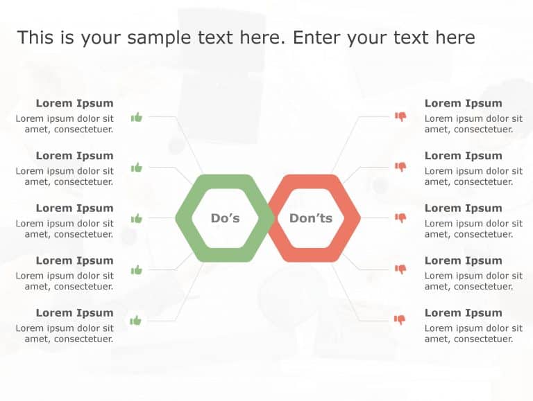 Dos Don’t 57 PowerPoint Template & Google Slides Theme