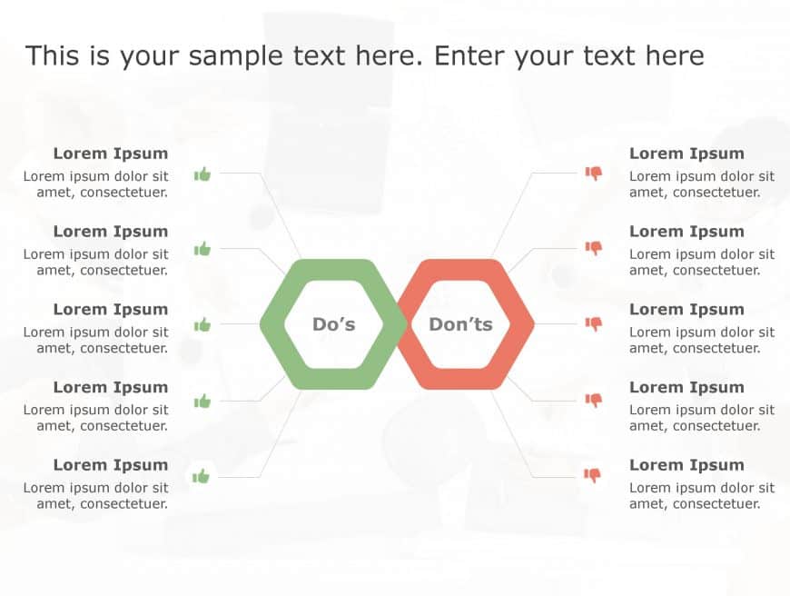 Dos Don't PowerPoint Template 55 | Dos Don't Templates | SlideUpLift