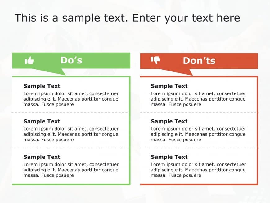 Dos Don’t 60 PowerPoint Template