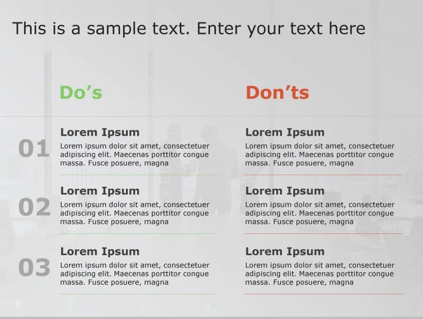 Dos Don’t 61 PowerPoint Template