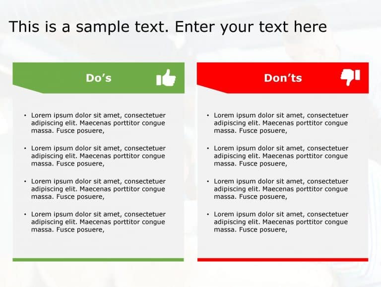 Dos Don’t 62 PowerPoint Template & Google Slides Theme