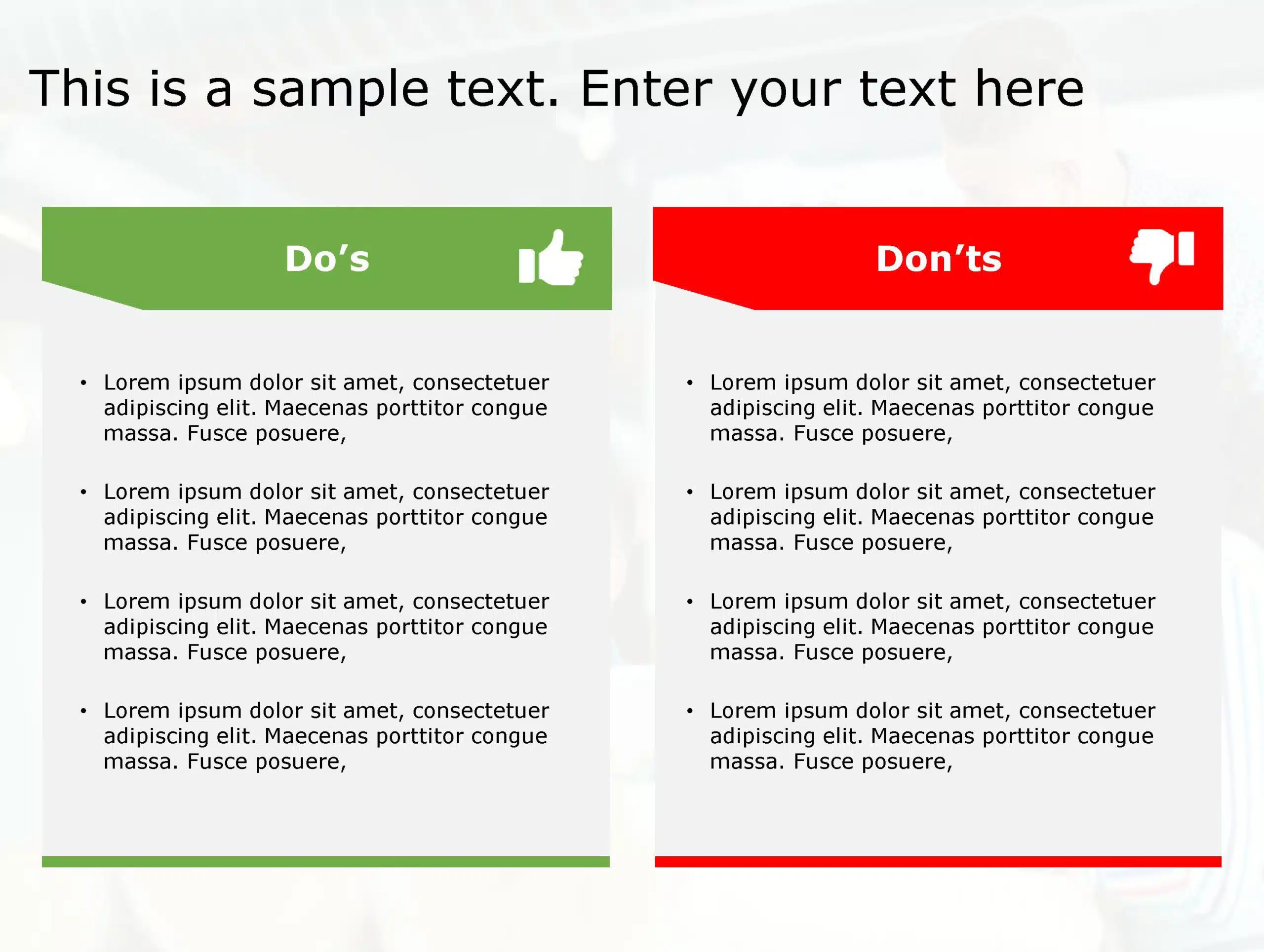 Dos Don't 62 PowerPoint Template