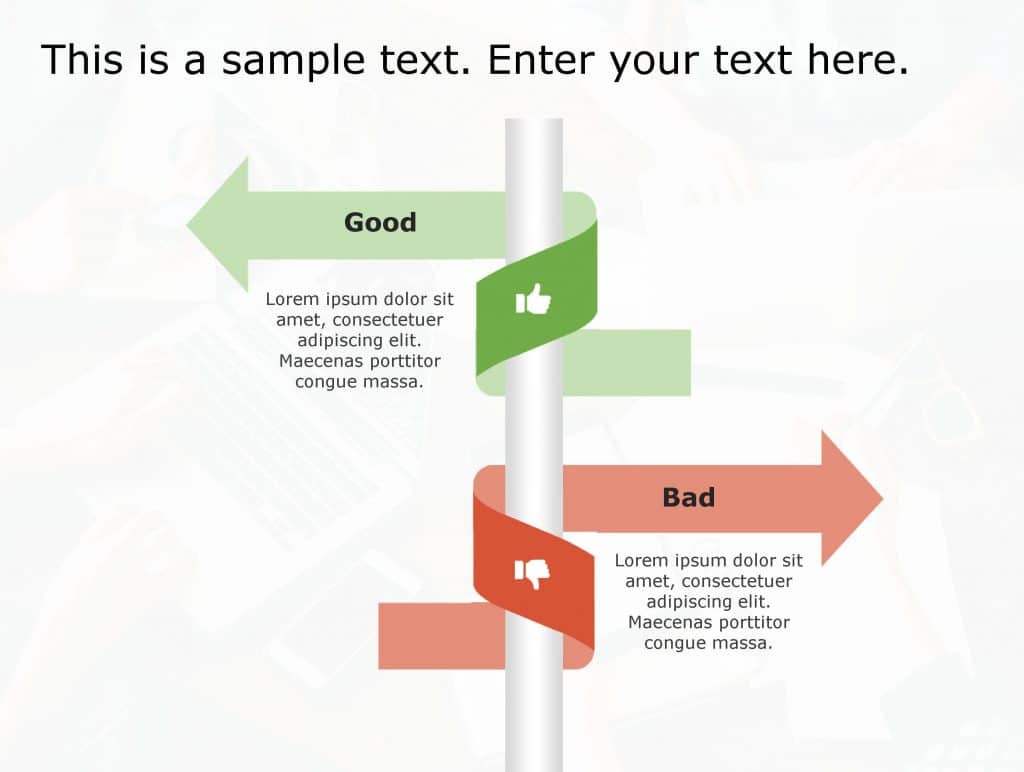 Good Bad 64 Powerpoint Template 1150