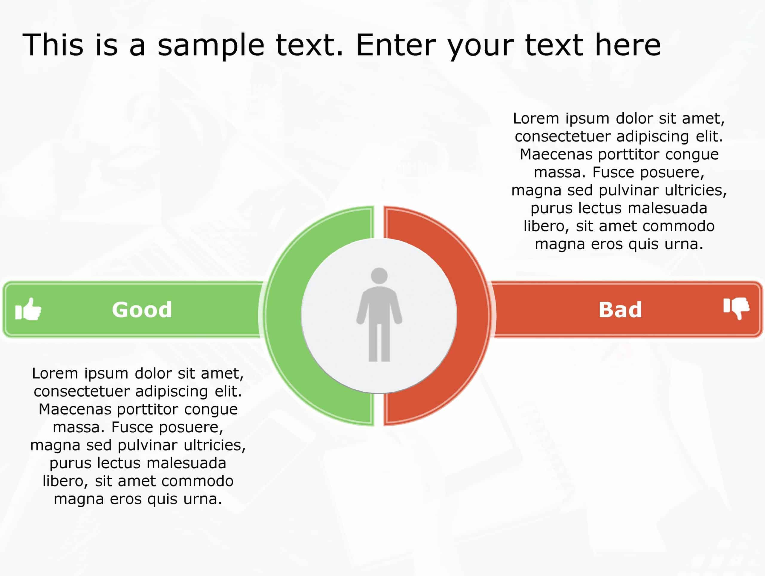 Good Bad 66 PowerPoint Template