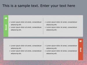 Good Bad 69 PowerPoint Template | SlideUpLift