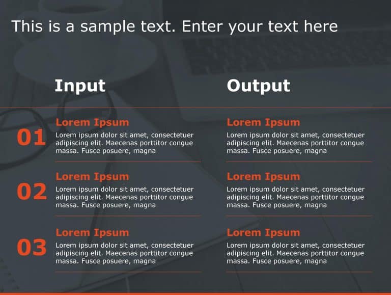 Input Output 90 PowerPoint Template & Google Slides Theme