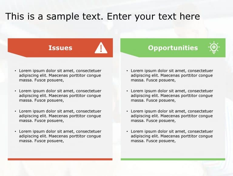 Issues Opportunities 100 PowerPoint Template