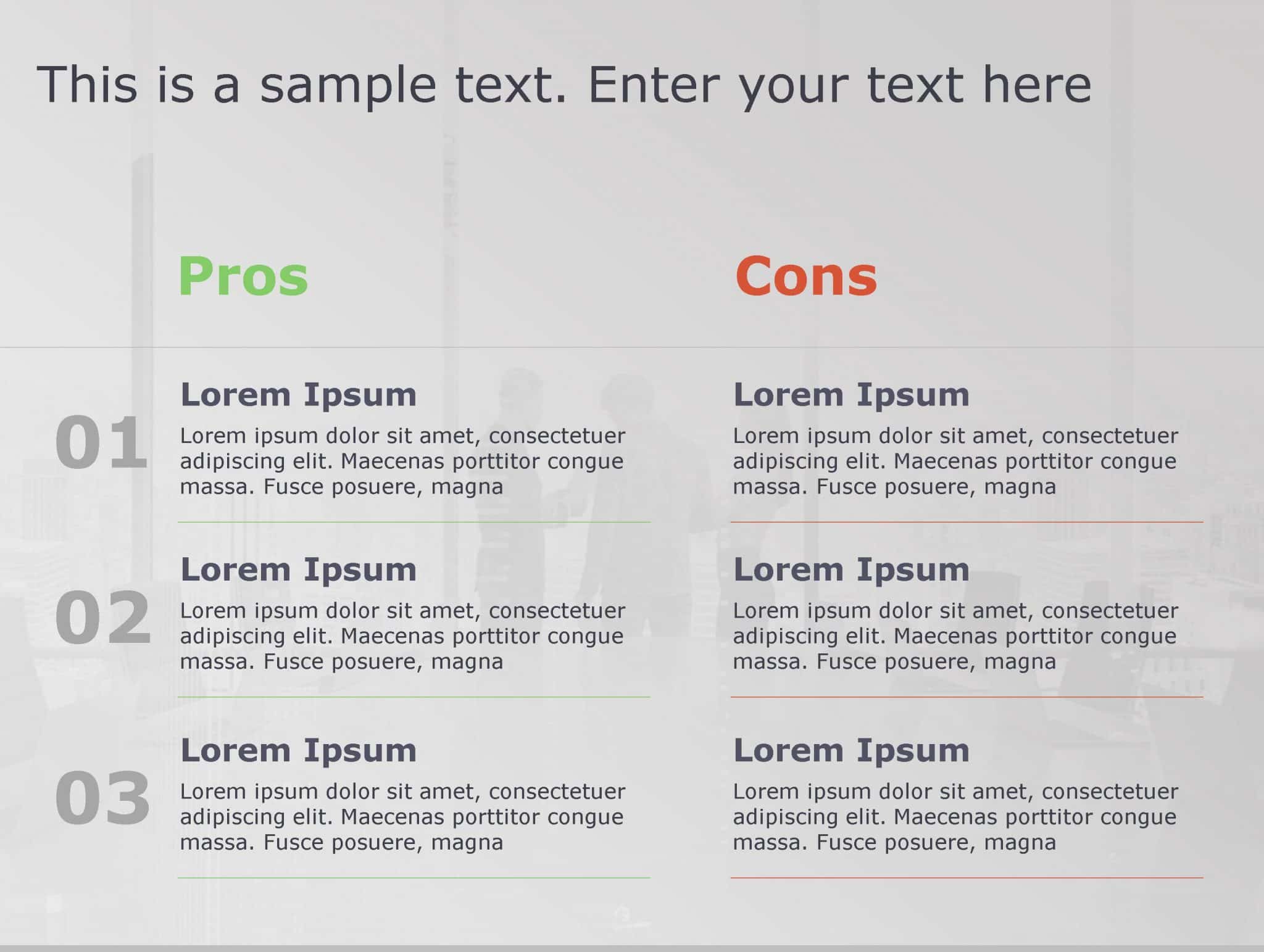 Pros Cons 106 PowerPoint Template | SlideUpLift