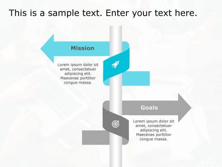 Mission Goals 112 PowerPoint Template & Google Slides Theme