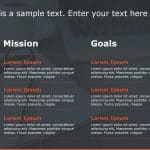 Mission Goals 163 PowerPoint Template