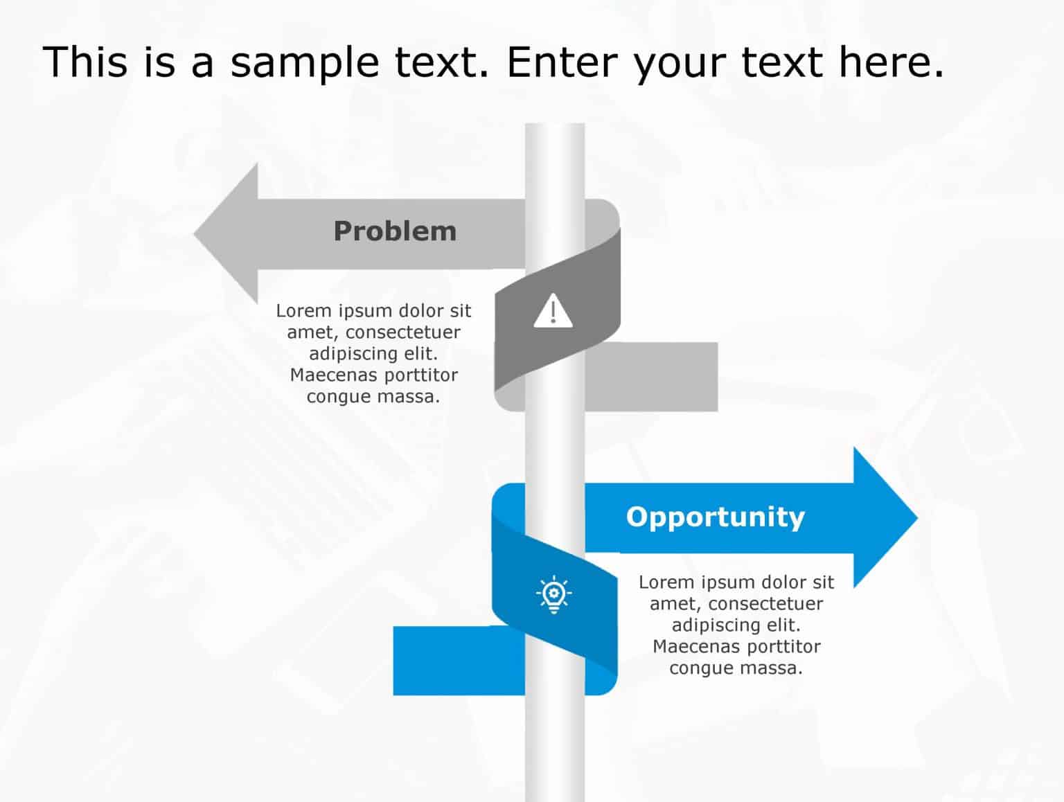 Problem Opportunity PowerPoint Template 133 | Problem Opportunity ...