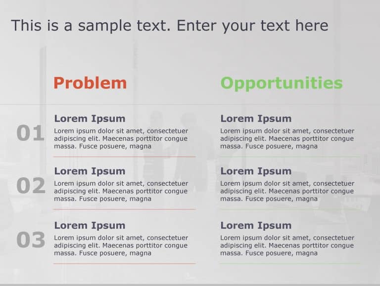 Problem Opportunity 129 PowerPoint Template