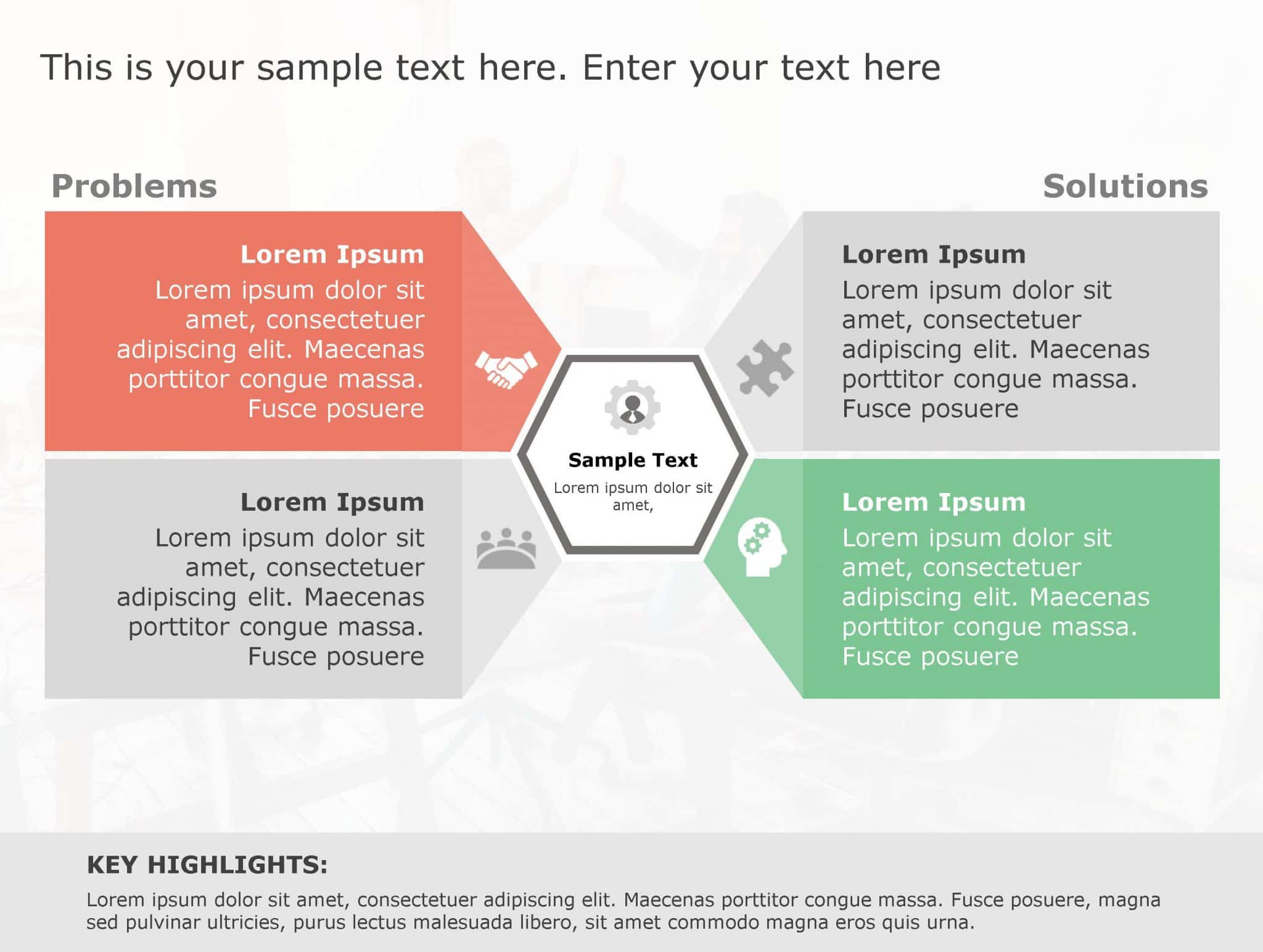 Problem Solution PowerPoint Template 134 Problem Solution Templates 