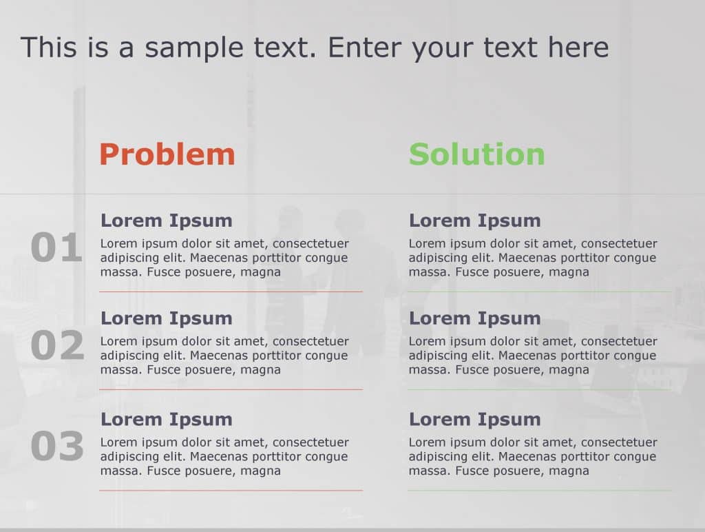 Problem Solution 139 PowerPoint Template