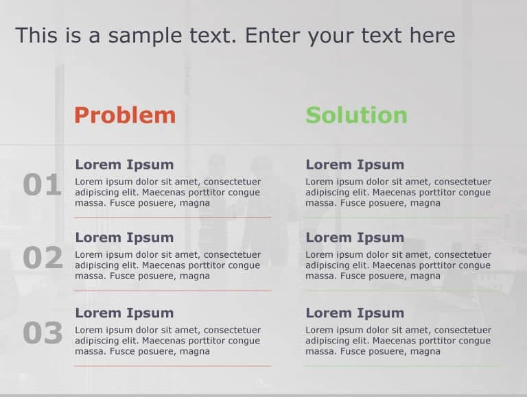 Problem Solution 139 PowerPoint Template & Google Slides Theme