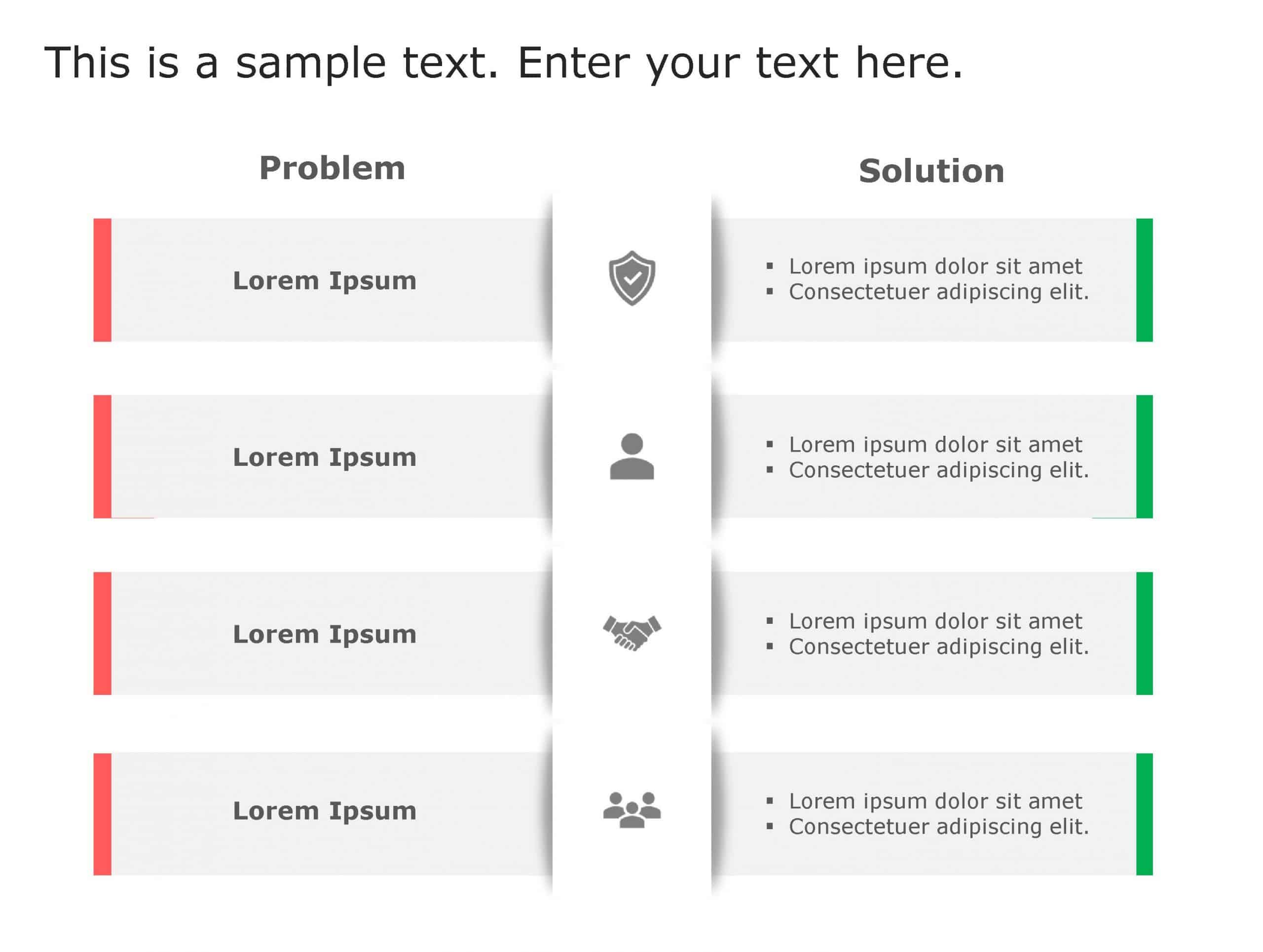 Problem Solution 140 PowerPoint Template