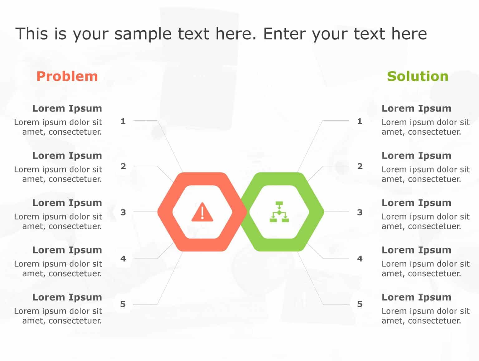 Problem Solution 141 PowerPoint Template | SlideUpLift