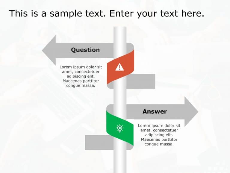 Question Answer 160 PowerPoint Template