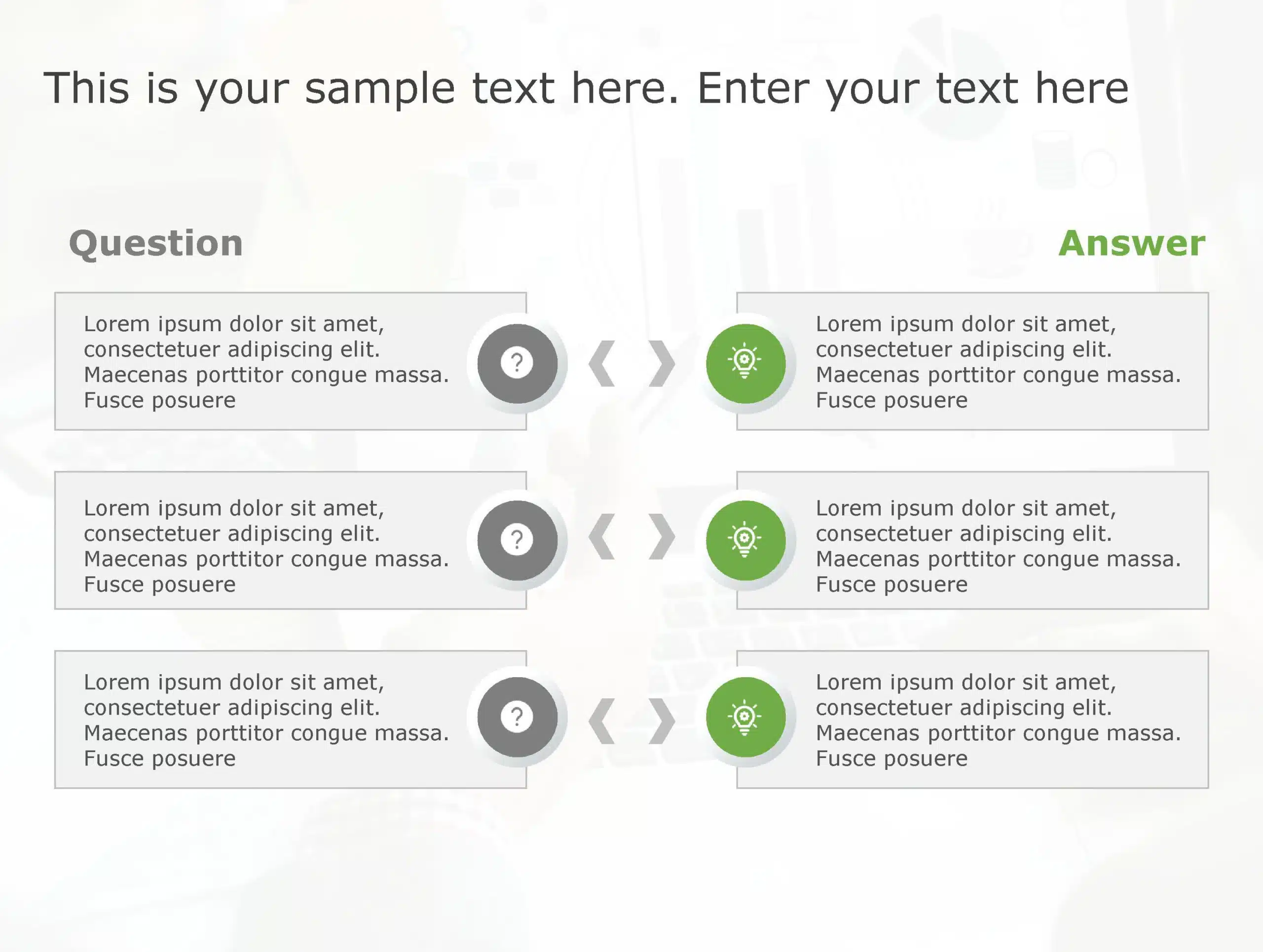 question and answer template