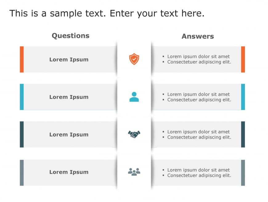 Question Answer 168 PowerPoint Template