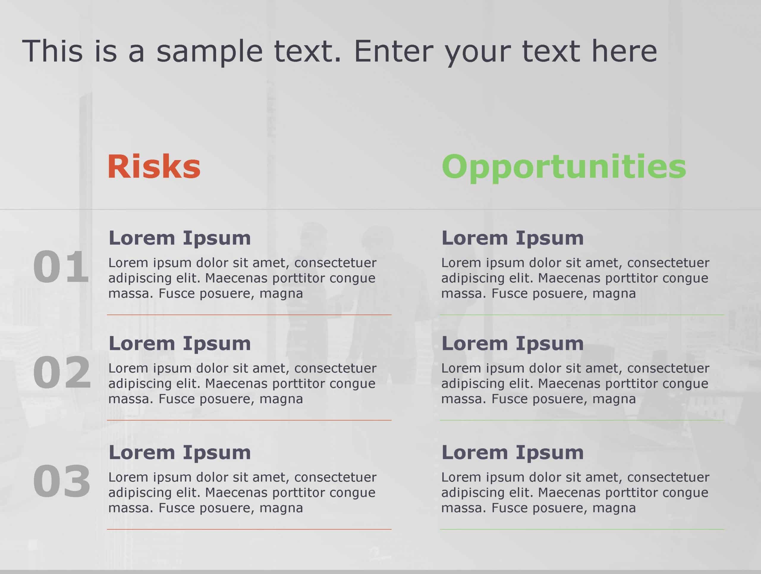 Risk Opportunity 175 PowerPoint Template