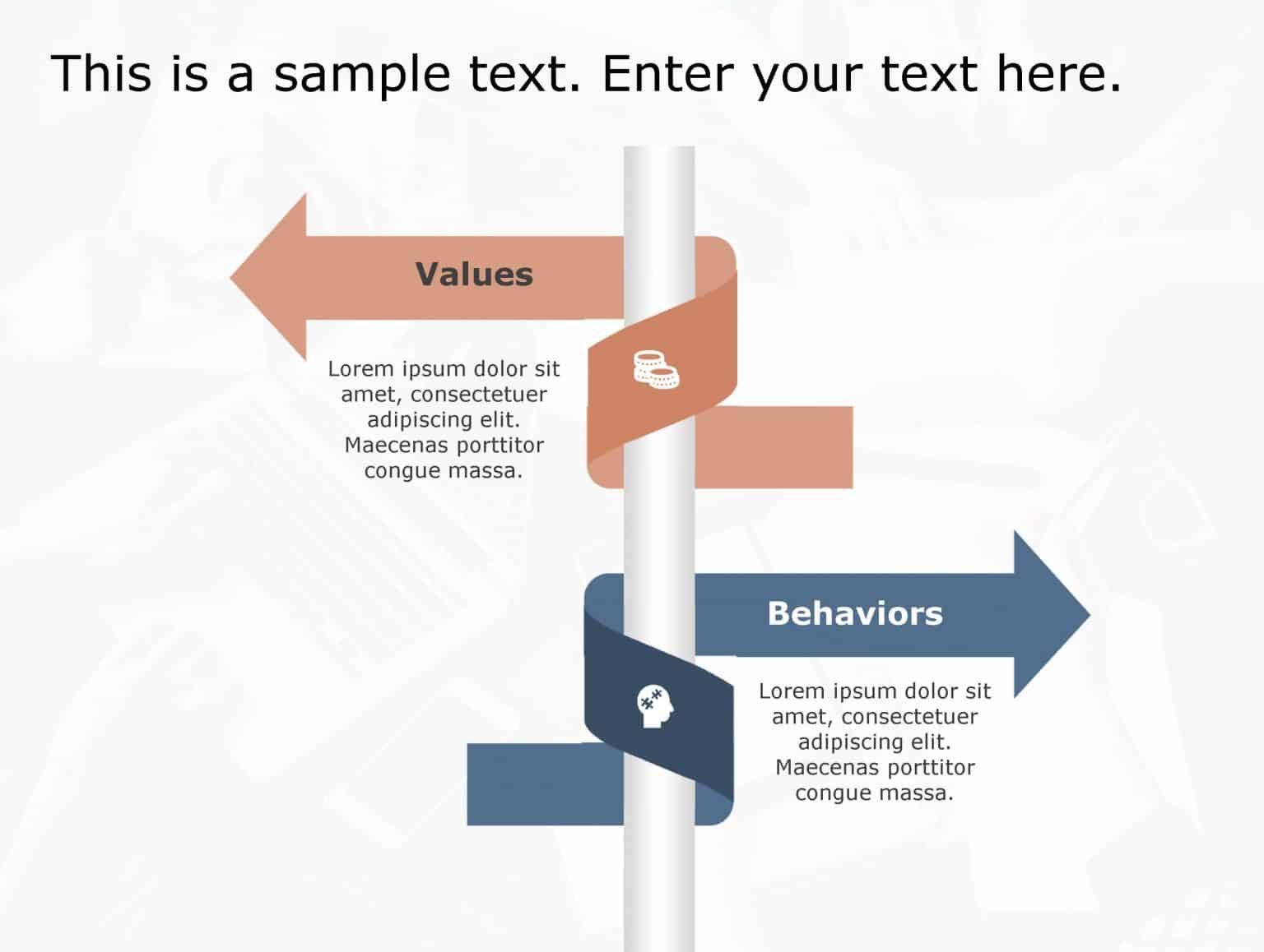 Values Behaviours PowerPoint Template 182 | Values Behaviours Templates ...