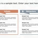Values Behaviours PowerPoint Template 182